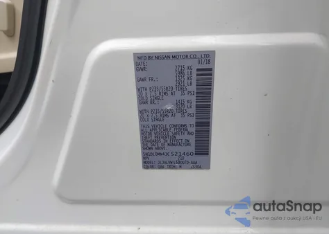 2018 Infiniti Qx60 z USA, uszkodzony, nr VIN 5N1DL0MN4JCS21460